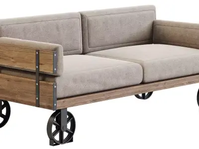 Railway Sofa 3D model