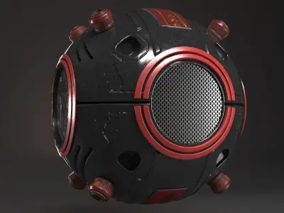 Sci-fi drone 3D model by MCH