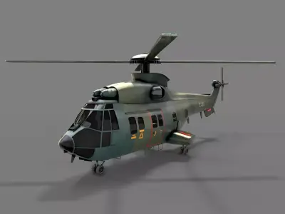 Army Green Chopper 3D model