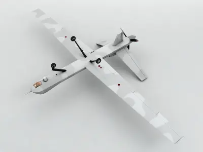  Predator B UAV Unmanned Aircraft Low-poly 3D model