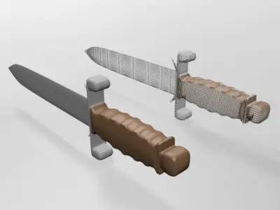 Dagger 01 3D model