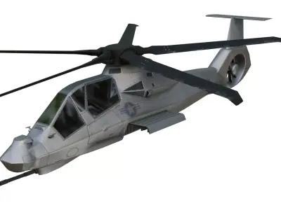 Sikorsky RAH-66 Comanche US navy helicopter Low-poly 3D model