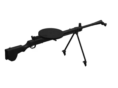machine gun 3D model 20