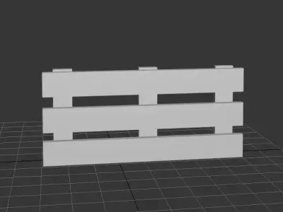 barrier Low-poly 3D model purchase