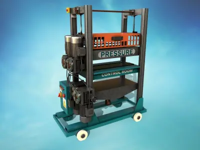 Industrial Machine 3D model 05 Low-poly 3D model