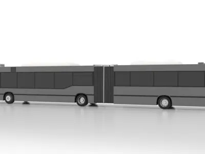 Mercedes-Benz O405GNU Low Low-poly 3D model