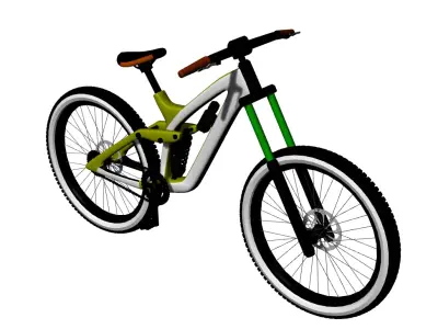 Mountain Biking Free 3D model