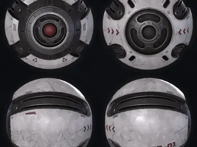 Sci-fi Camera Drone Low-poly 3D model