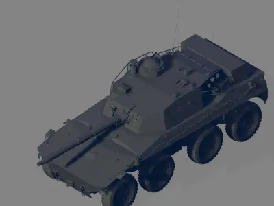 Rooikat Mk 1D 3D model