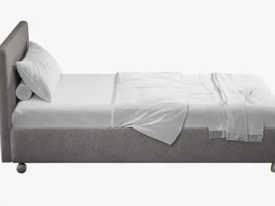 Single bed 3D model