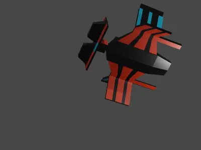 Spaceship plane 3D model