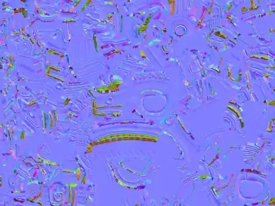 Yellow Futuristic Pistol 3D model