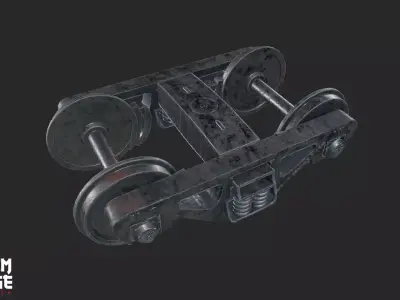 Train Wheel 3D model