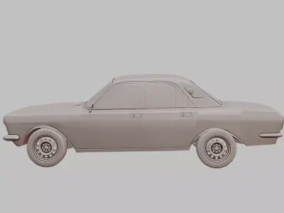GAZ 24 Volga Soviet Sedan 3D Printable Model 3D print model