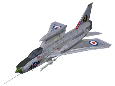 English Electric Lightning  F6 3D model