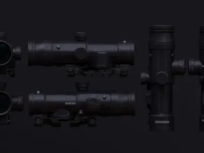 Dragon Scope Low-poly 3D model