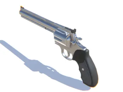 Colt Anaconda Revolver Low-poly 3D model