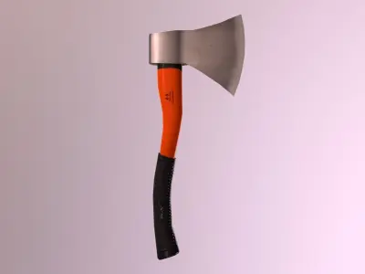 Camping Axe Low-poly 3D model purchase