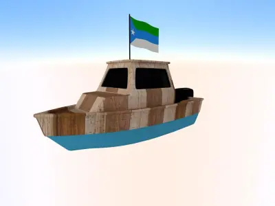 Jubaland  Somalia Fishing Boat 3D model
