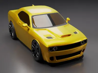 3D Print-Ready Dodge Hellcat Hotwheels Free 3D print model purchase