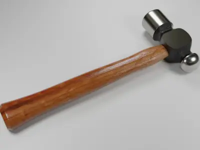 Hammer 3d Model with wooden handle Low-poly 3D model