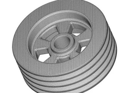 Plastic Pulley 3D model