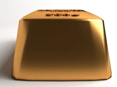 Goldbar 500gram 3D model