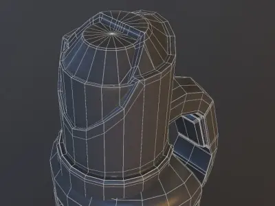 thermos  termo sci fi Low-poly 3D model