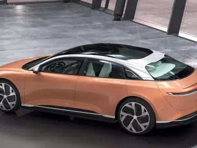 Lucid Air 2021 Electric Luxury Sedan 3D model