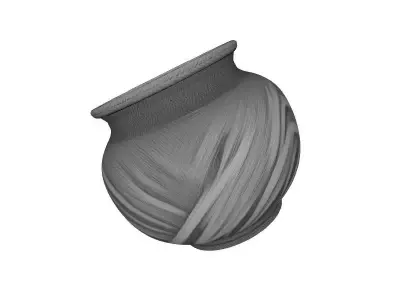 Old Style Decorative Pot 3D Print Model Design 3D print model