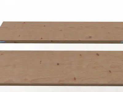 Scaffolding boards pack mixed sizes Low-poly 3D model