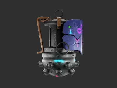 Grenade Jinx Free low-poly 3D model