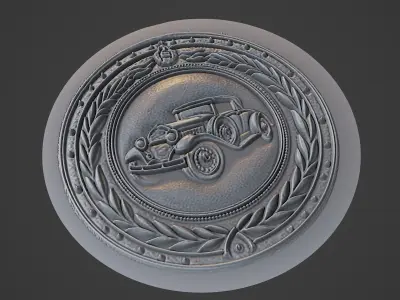 Car Pendant Medallion 3D print model