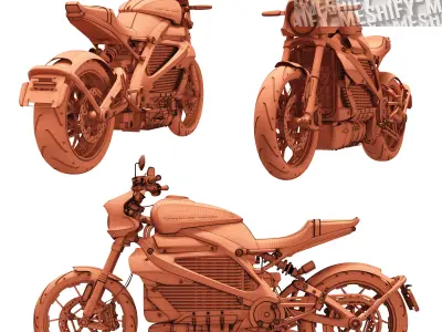 LiveWire Electric Motorcycle 3D model