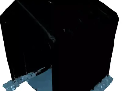 Realistic Metal Garage 3D Model Low-poly 3D model