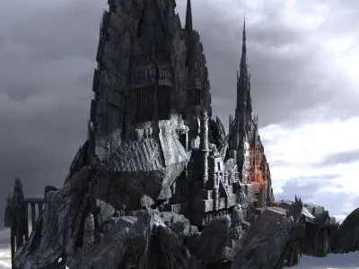 Snake Realms Fort Kit bash  3D model