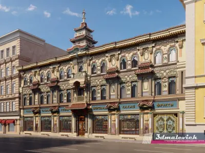 Moscow street 3D model