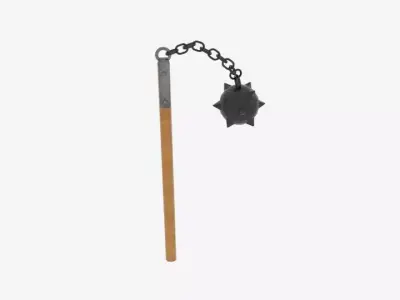 One Ball Flail  Low-poly 3D model