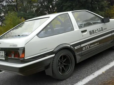  Toyota AE86 Trueno White 
