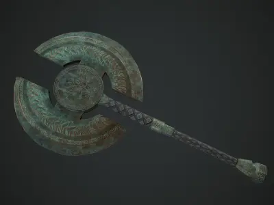 Axe Fantasy Game 3d model Low-poly 3D model Low-poly 3D model order