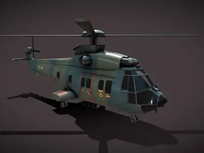 Dragon military helicopter 3D model