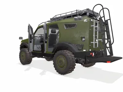 Armored Car Low-poly PBR Low-poly 3D model
