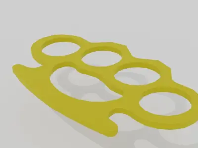 knuckles Low-poly 3D model