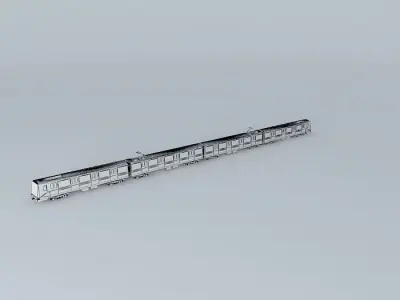 Shanghai Metro Line6 AC 04 Train ALSTOM SH Company Free 3D model