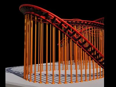 roller coaster 3D print model