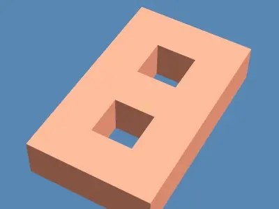 eight letter b Free 3D model