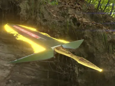 Two Hand Sword Low-poly 3D model