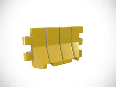 Barrier 1 Low-poly 3D model