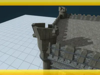 Historic Building Unity 5 Low-poly 3D model