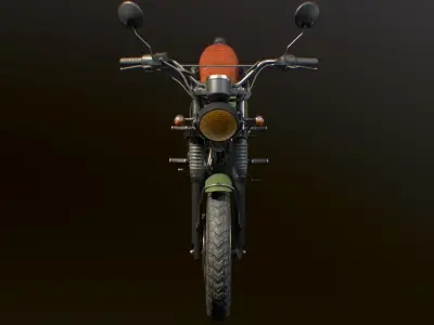 motorcycle Mutt Hilts 125 Low-poly 3D model